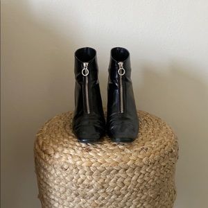 Zara Black Leather Boots